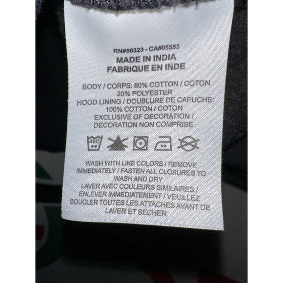 Nike Full Zip Hoodie Mens Large Black Sweatshirt - Picture 4 of 5